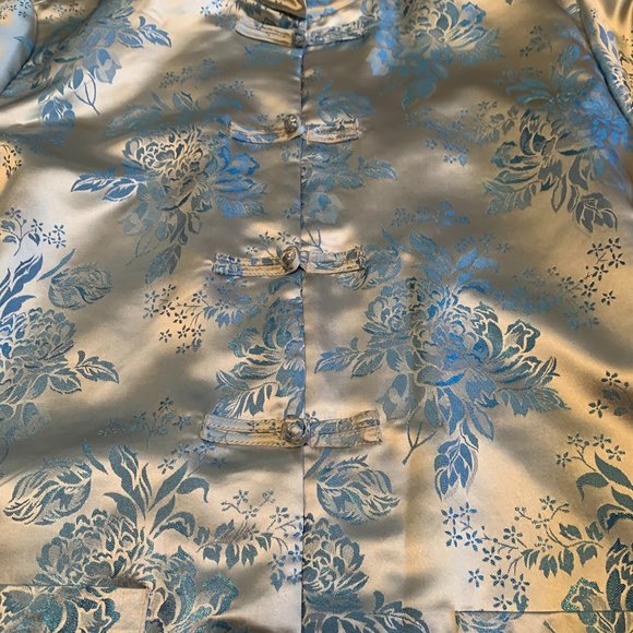 Robert Louis Silk Blend Oriental  Design Jacket XL - Picture 6 of 16